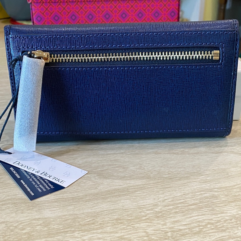 Dooney & Bourke Deep Blue Wallet - Picture 2 of 5